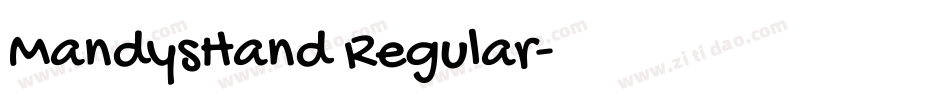 MandysHand Regular字体转换